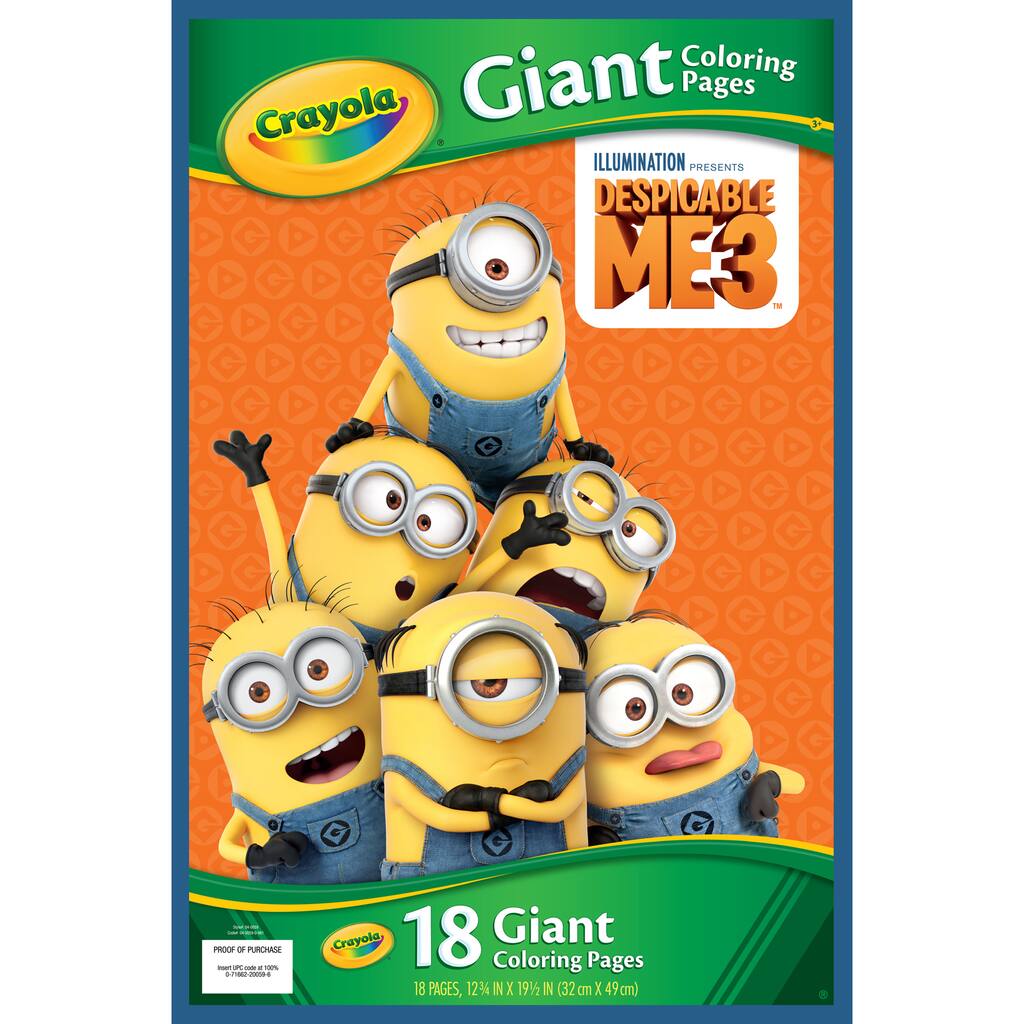 Crayola Giant Coloring Pages Mattel Assortment